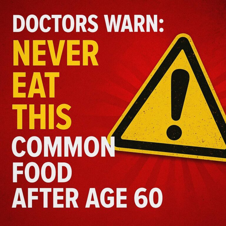 Doctors Warn: Never Eat This Common Food After Age 60
