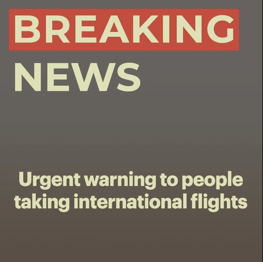 Urgent warning to