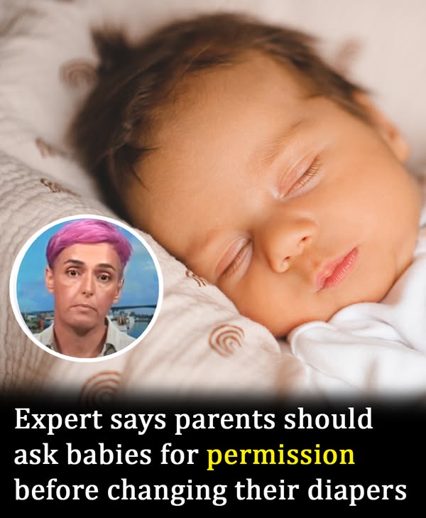 Expert tells parents to ask baby’s consent when changing diapers