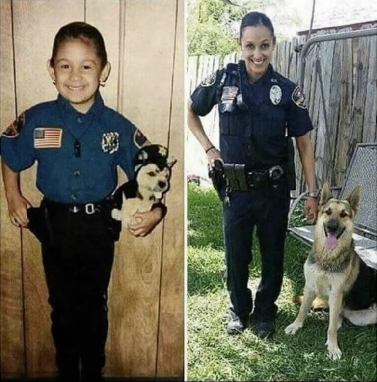 SHE WORE A TOY BADGE AT FIVE, NOW SHE IS LEADING THE FORCE