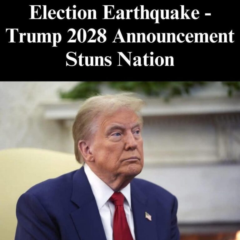 Election Earthquake: Trump’s 2028 Announcement Sends Shockwaves Across America