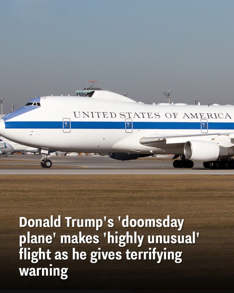 Donald Trump’s ‘doomsday plane’ makes ‘highly unusual’ flight as he gives terrifying warning