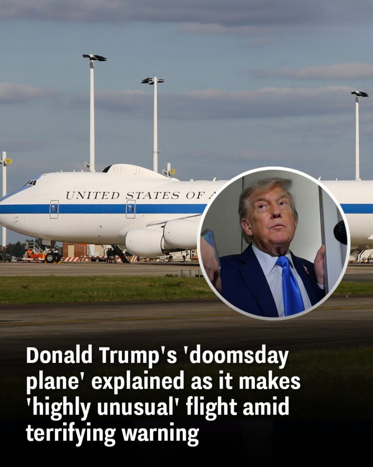 Donald Trump’s ‘doomsday plane’ explained as it makes ‘highly unusual’ flight amid terrifying warning