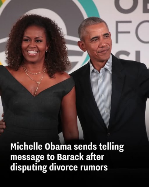 After addressing divorce speculation, Michelle Obama directed a pointed message at Barack