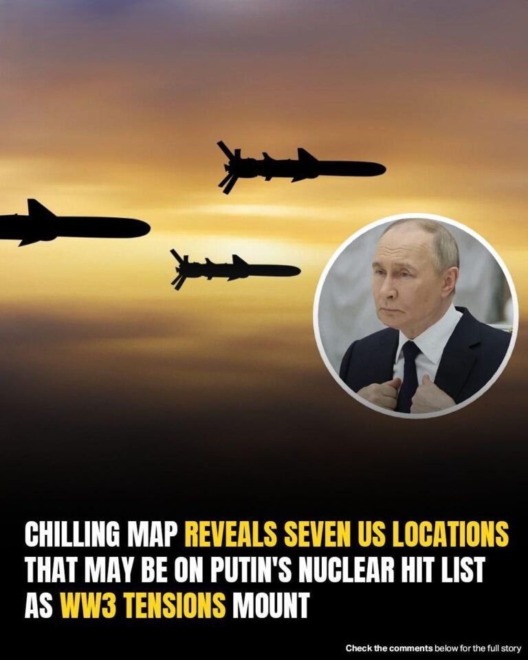 Leaked Russian Map Pinpoints Seven U.S. Strategic Sites That Could Be First Hit In Nuclear War