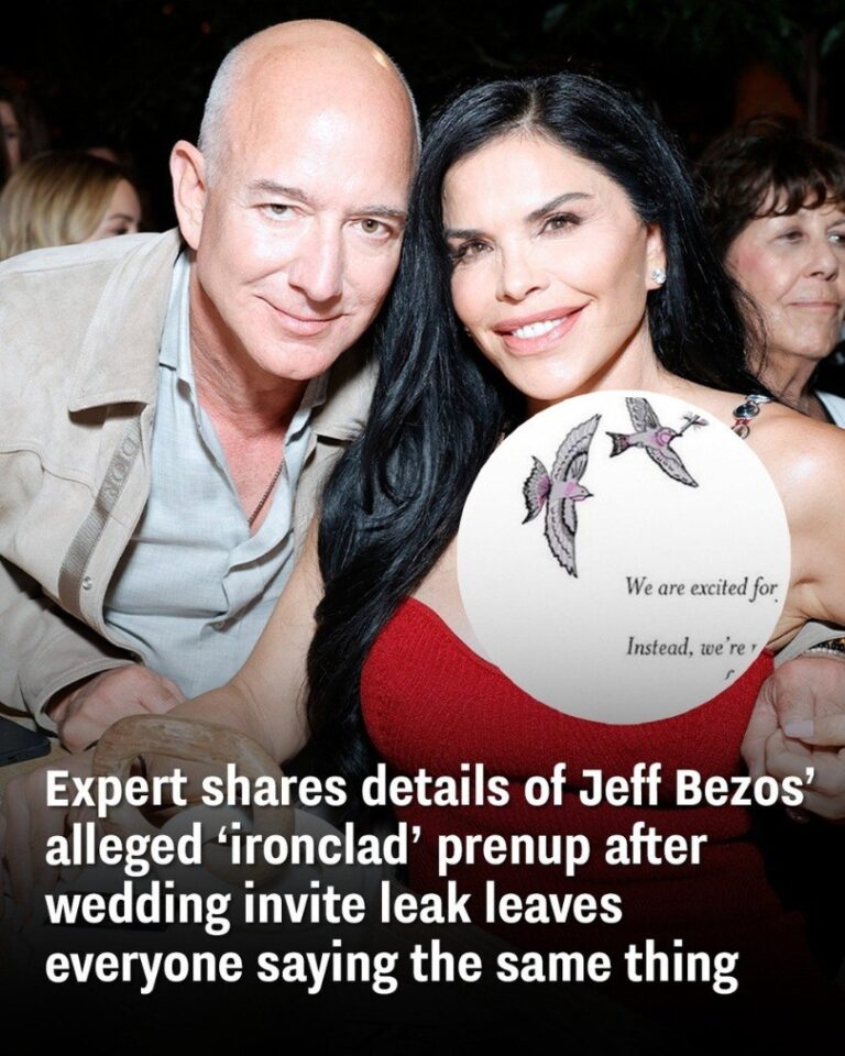 Expert shares details of Jeff Bezos’ alleged ‘ironclad’ prenup after wedding invite leak leaves everyone saying the same thing