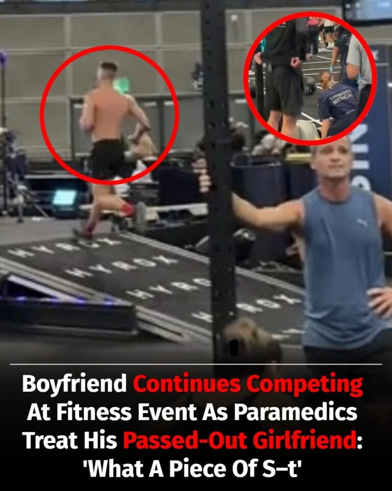 Boyfriend Keeps Racing At Fitness Event As Girlfriend Lies Unconscious On The Floor