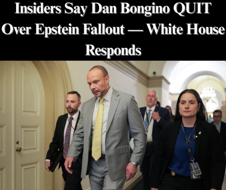 WH Responds To Report That Bongino Quit Over Epstein Fallout