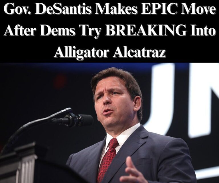 DeSantis Makes Epic Move After Dems Try Getting Into Alligator Alcatraz.