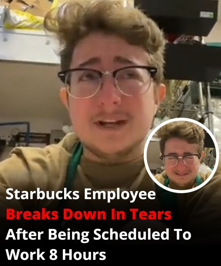 Starbucks Employee Breaks Down In Tears After Being Scheduled To Work 8 Hours
