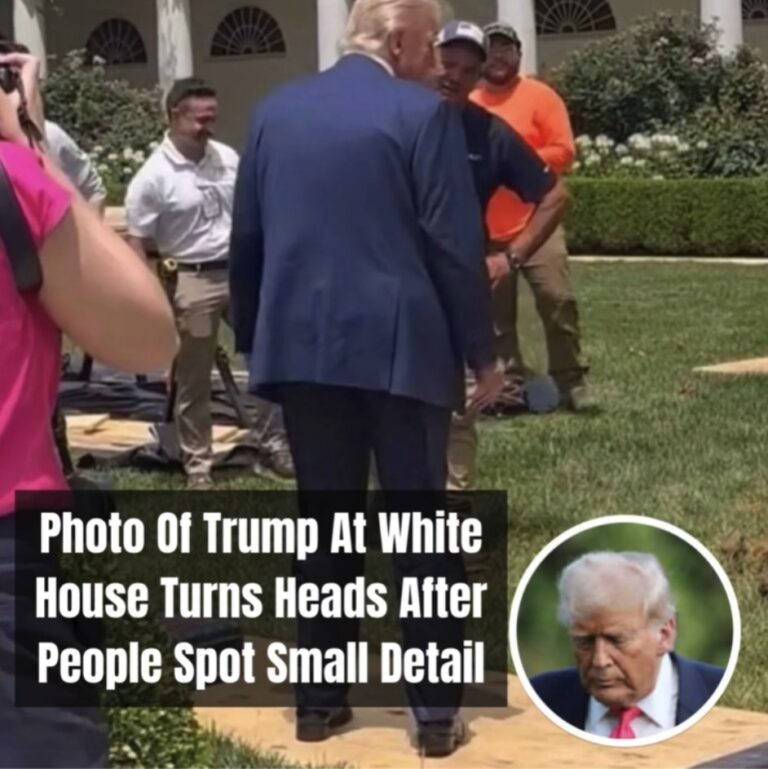 Photo Of Trump At White House Rose Garden Turns Heads After People Spot Small Detail