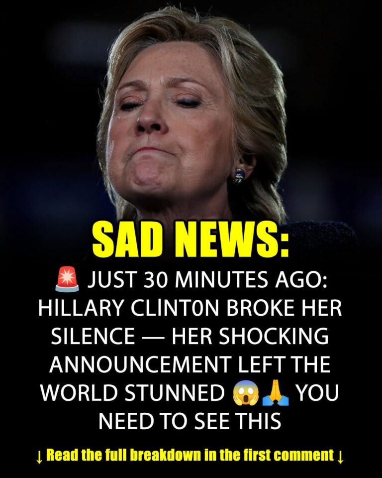 Our thoughts and prayers are with Hillary Clinton
