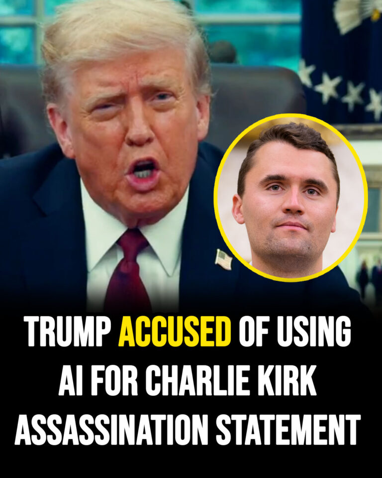 Donald Trump accused of using AI for Charlie Kirk assassination statement