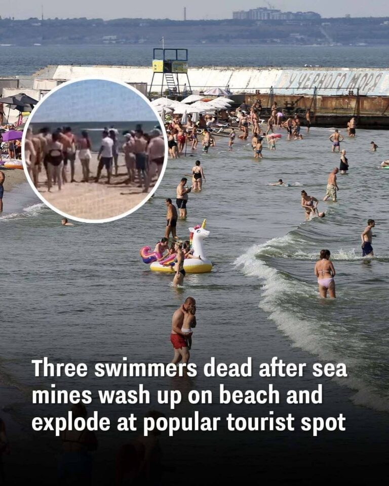 Three beachgoers dead after sea mines wash up on beach and explode at popular tourist spot
