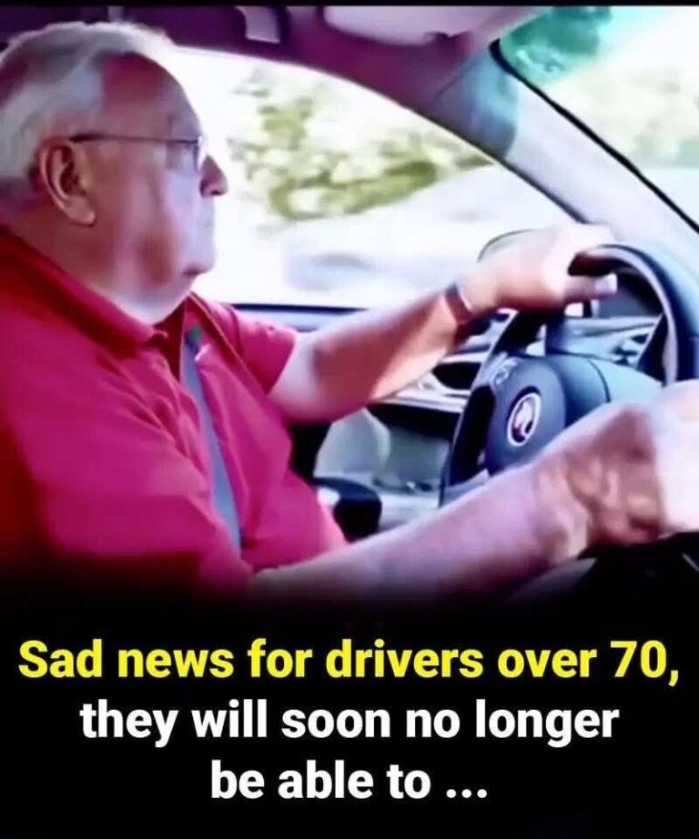 Sad news for drivers over 70, they will soon no longer be able to…