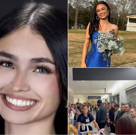Video shows students fill hospital hall to say goodbye to cheerleader shot at party