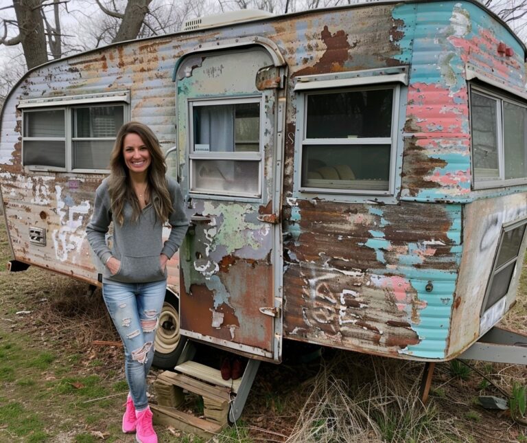 From trash to treasure — someone threw this van away