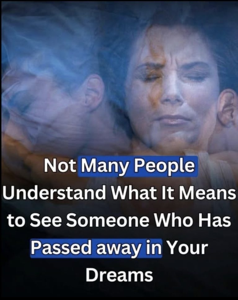 What does it mean when a person who has passed away appears in your dream?