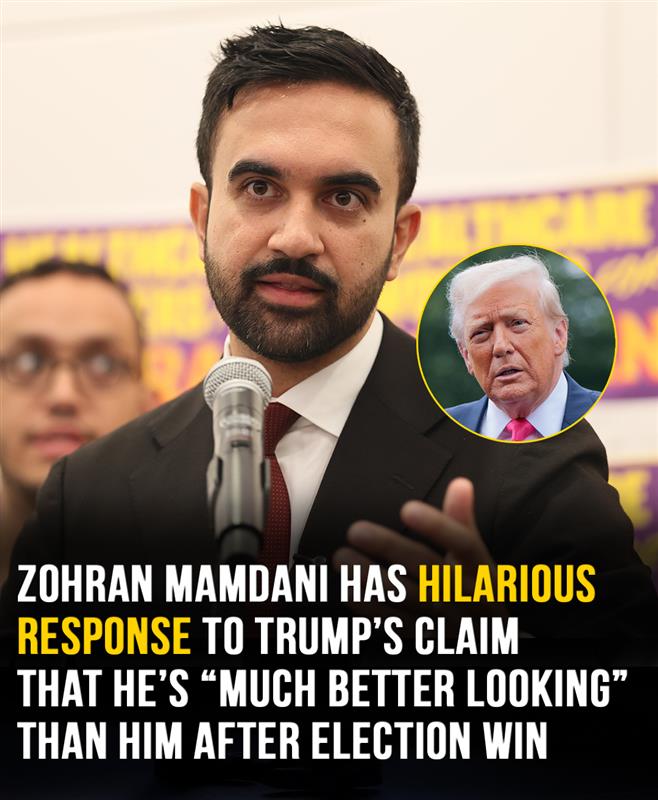 Zohran Mamdani responds after Trump says he’s “much better looking”
