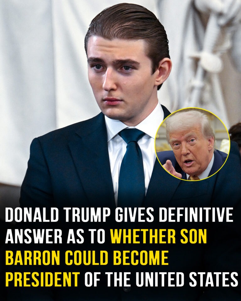 Donald Trump gives answer to whether son Barron could become president of the US
