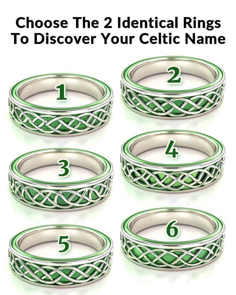 Choose the 2 Identical Rings to Discover Your Celtic Name – What It Reveals About You