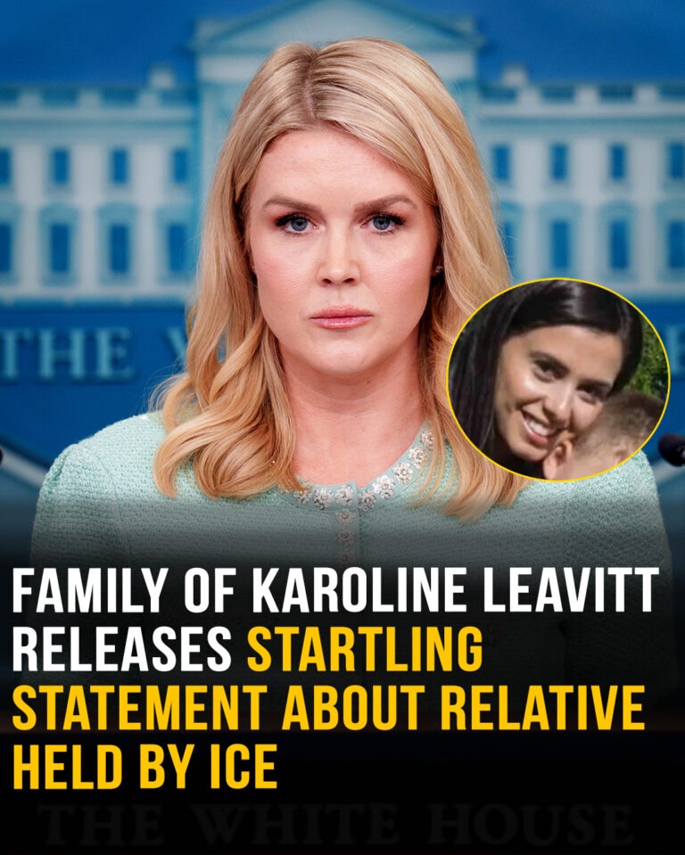 Family of Karoline Leavitt releases startling statement as relative held by ICE
