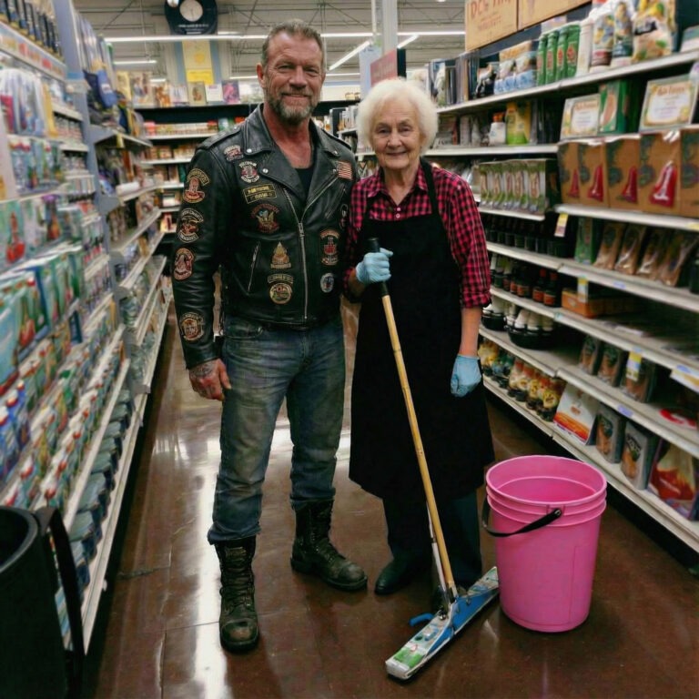 Rich Woman Slapped Me For Mopping Too Slowly Until The Biker In Aisle Three Heard My Screams