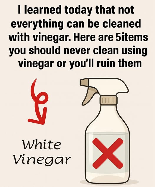 5 Things You Should Never Clean With Vinegar