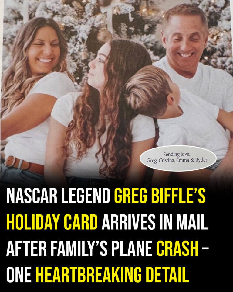 NASCAR’s late Greg Biffle’s family holiday card arrives