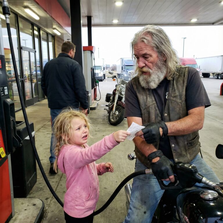A Quiet Note From a Little Girl Changed Everything for a Passing Biker