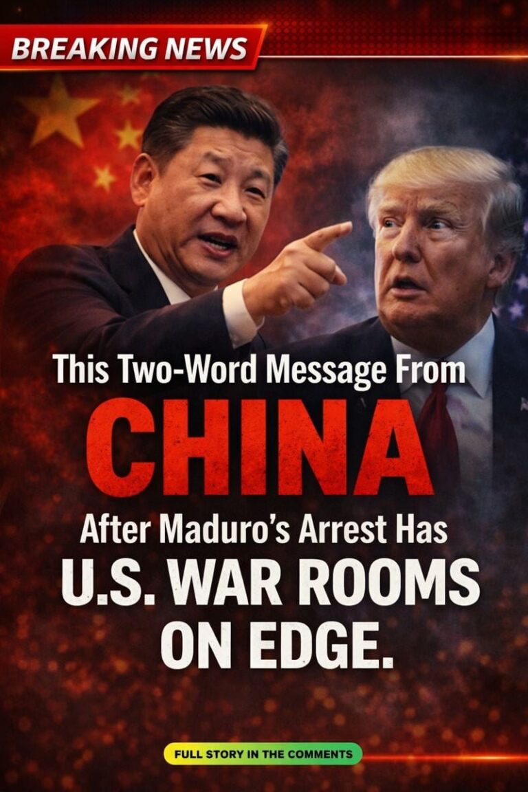 This Two-Word Message From China After Maduro’s Arrest Has