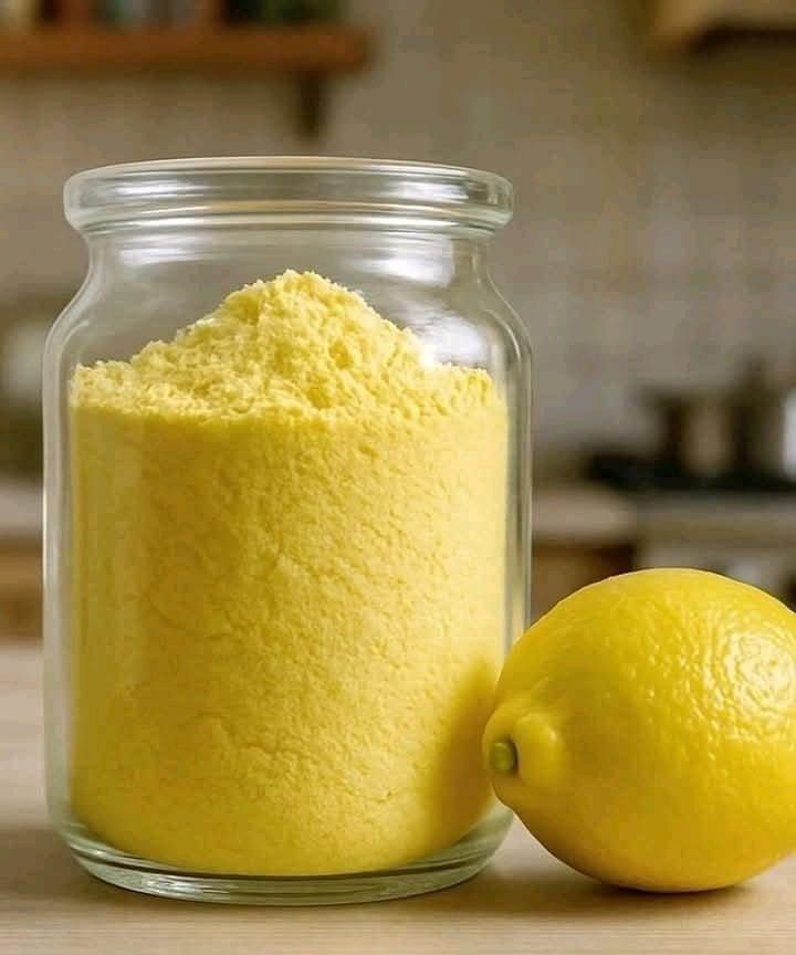 Making lemon powder is very easy