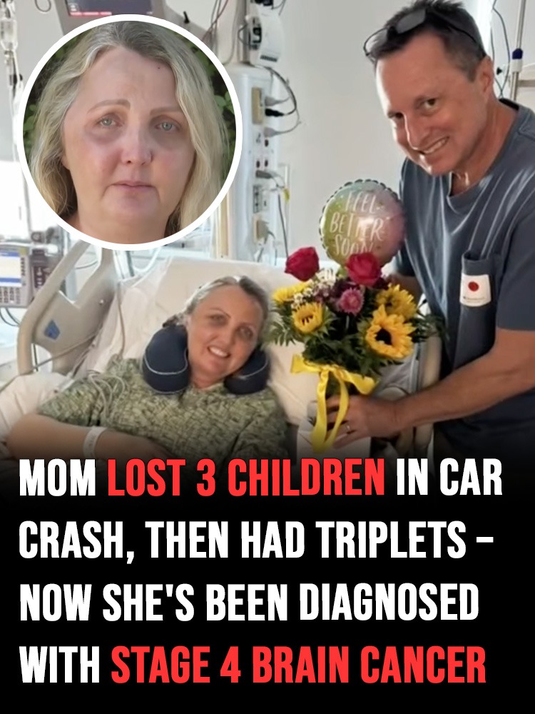 Mom lost 3 children in car crash, then had triplets – now she’s been diagnosed with stage 4 brain cancer
