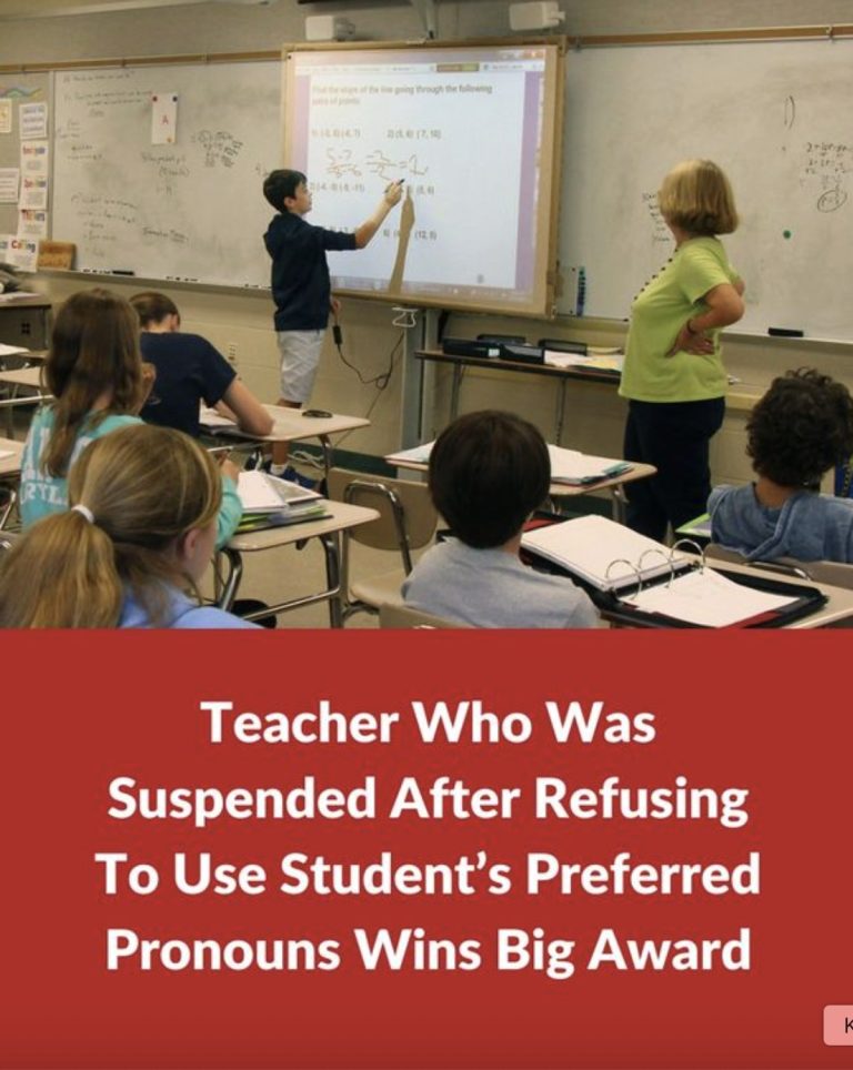 Teacher suspended for rejecting preferred pronouns wins big in court