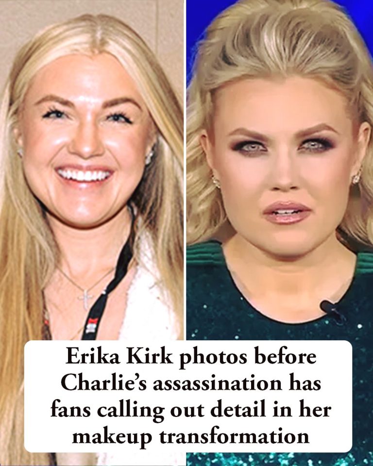 Erika Kirk’s makeup before and after Charlie’s death has fans talking