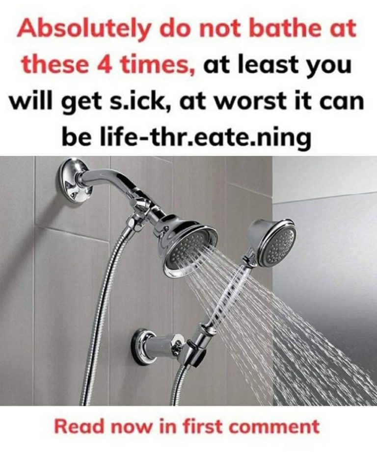 Absolutely do not bathe at these 4 times