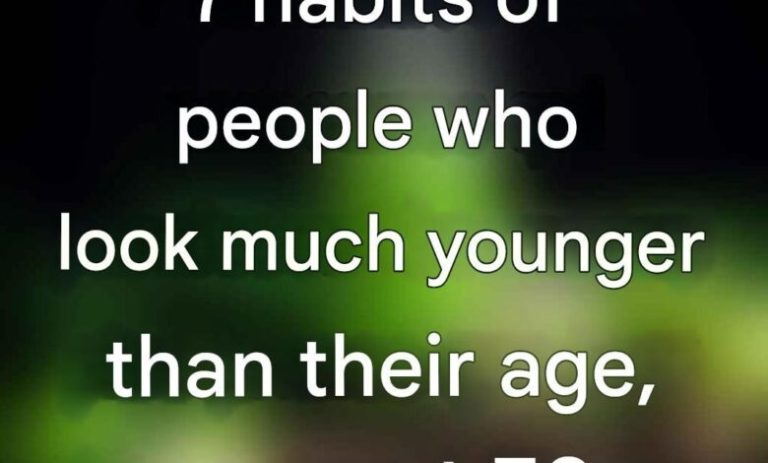 7 habits of people who look much younger than their age, even at 70!