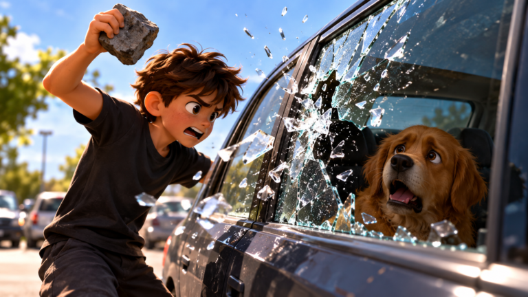Boy Smashes Car…